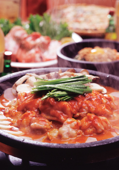 辛辛の韓国式石焼ホルモン鍋 「コプチャンチョンゴル」